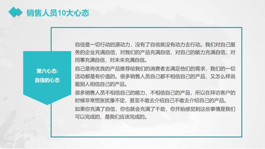 銷售心態(tài)培訓教育培訓PPT模板