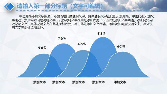 簡約時尚航空匯報PPT模板