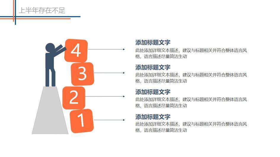 上半年總結(jié)下半年計(jì)劃PPT模板