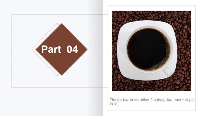 杂志风咖啡宣传企业宣传PPT模板