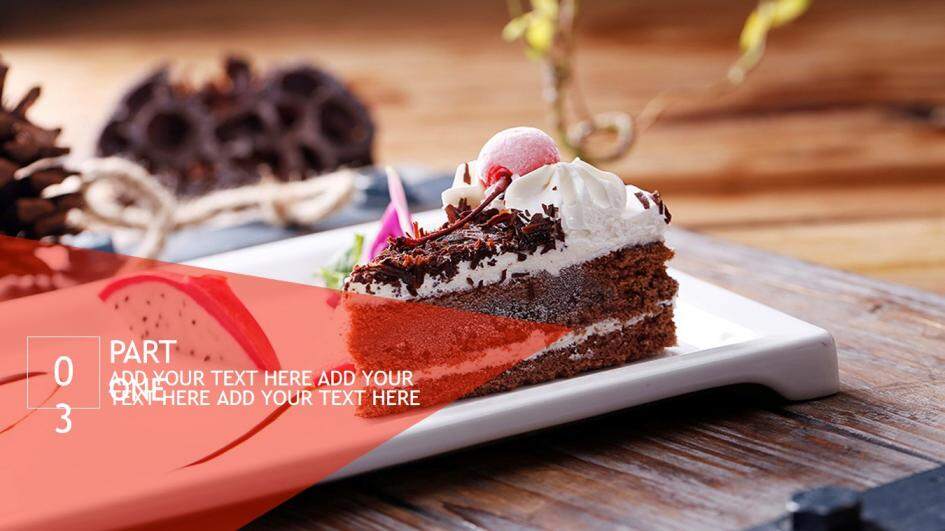 可爱甜点蛋糕主题产品推广PPT模板