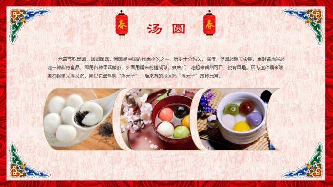 春节习俗传统文化PPT模板