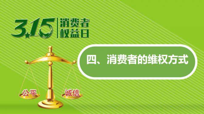 3.15打假從我做起活動消費者權(quán)益日PPT模板