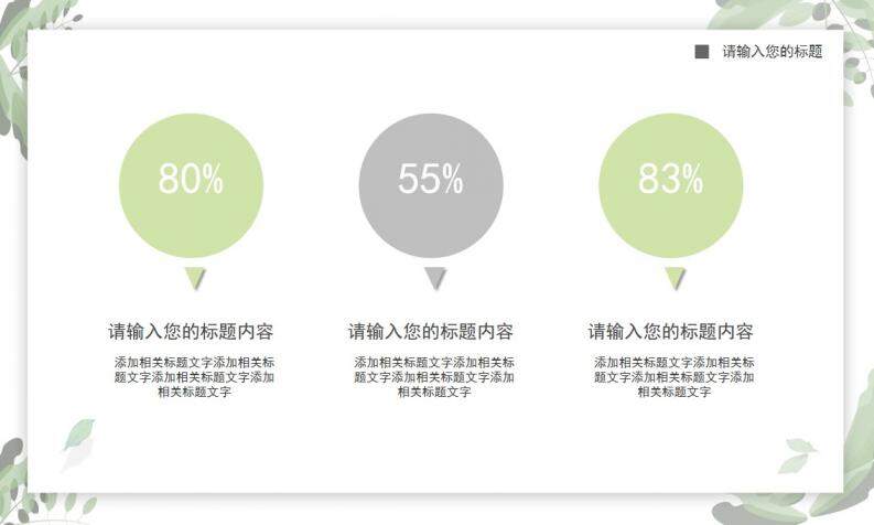 綠色小清新年終總結商業(yè)規(guī)劃PPT目標模板