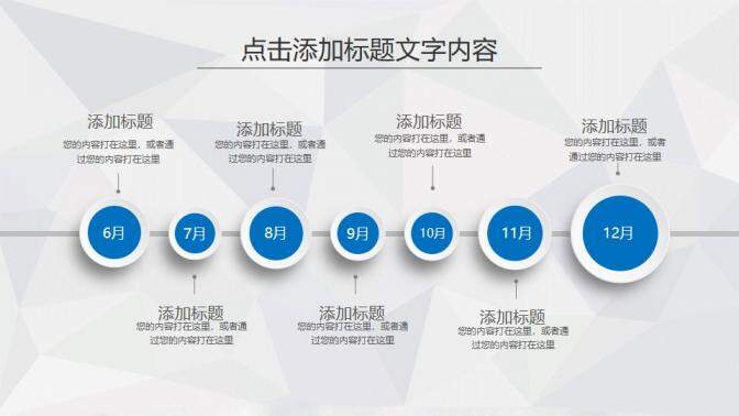 大氣簡潔藍色微粒體工作匯報模板