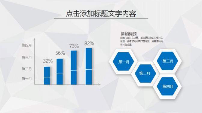 大氣簡潔藍色微粒體工作匯報模板