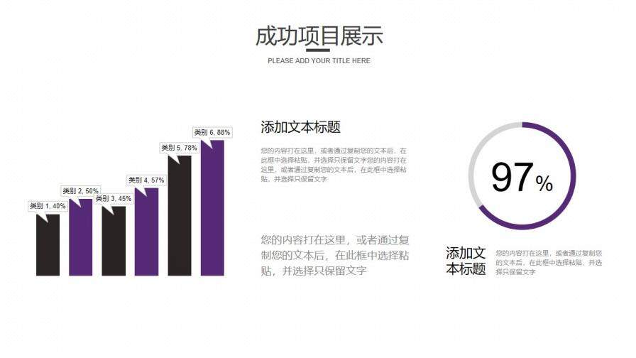 紫色時尚工作計劃開展情況匯報PPT模板