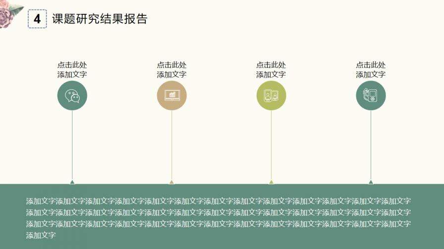 雅致古典花卉背景畢業(yè)答辯PPT模板