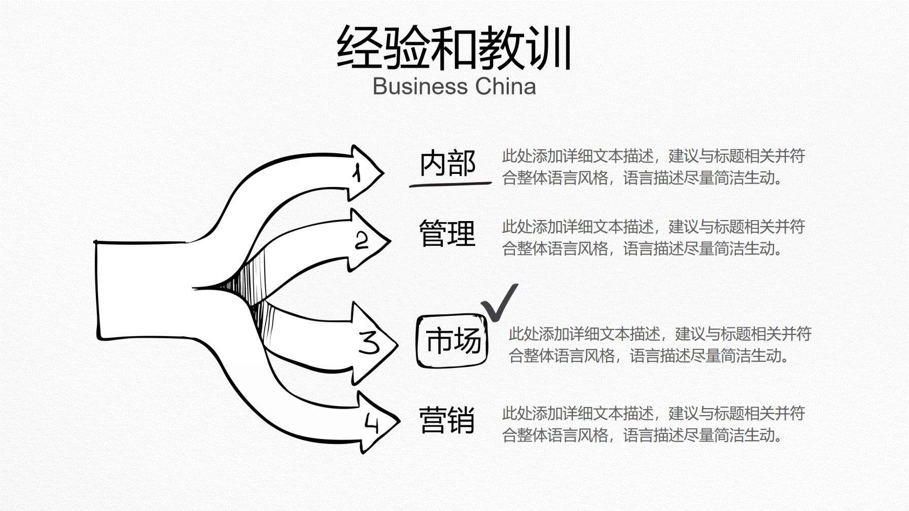 創(chuàng)意手繪年終工作總結(jié)PPT模板