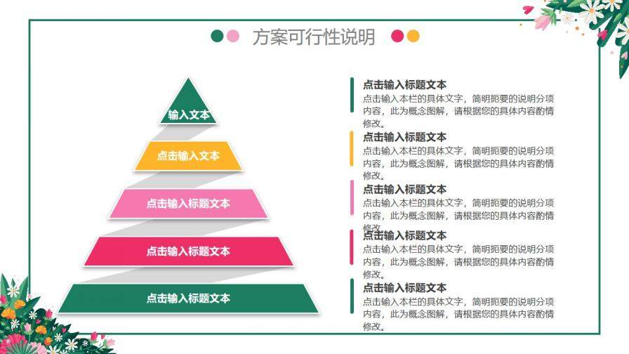 綠色花草小清新畢業(yè)答辯PPT模板