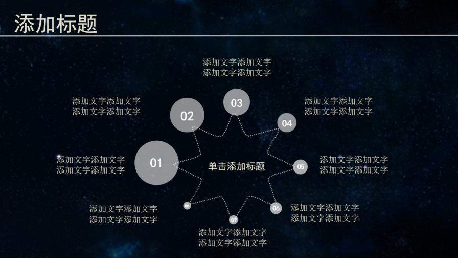 星空風精美動態(tài)ppt模板