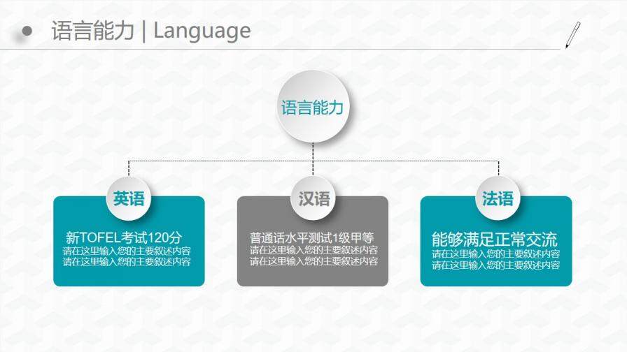 微立體風(fēng)完整框架崗位競聘個人簡歷ppt模板