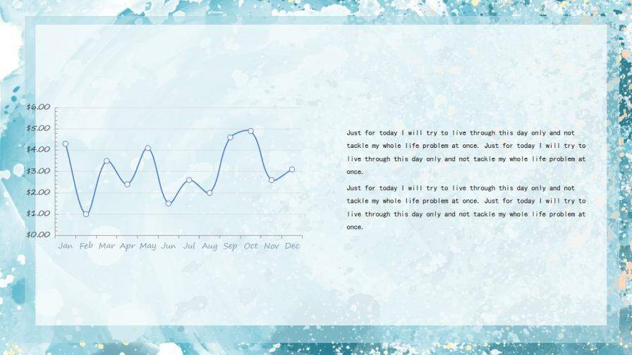 藍(lán)色水彩潑墨清新簡(jiǎn)約PPT模板