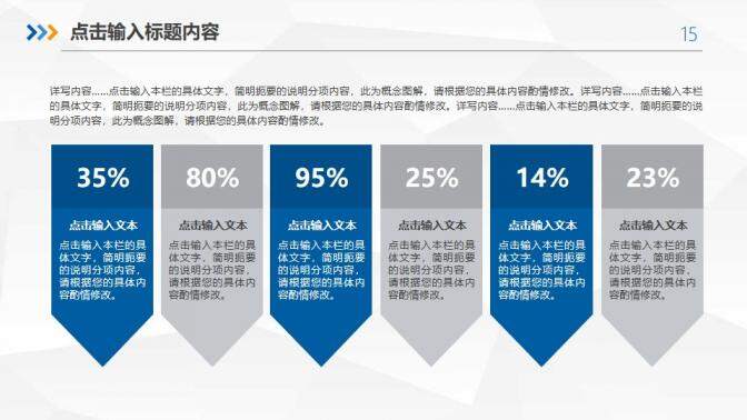 藍色簡約述職工作匯報PPT模板