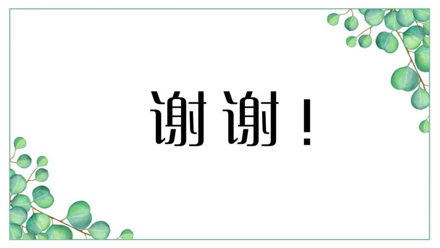 小清新總結(jié)答辯教學多用PPT模板