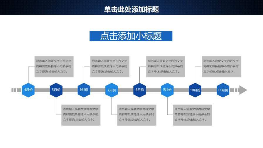 大气蓝色简洁互联网大数据时尚科技PPT动态模板