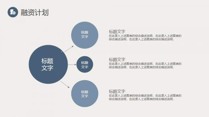 蓝色简约实用创业商业融资计划书PPT模板