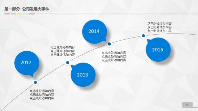 202X微粒體藍色工作匯報通用PPT模板