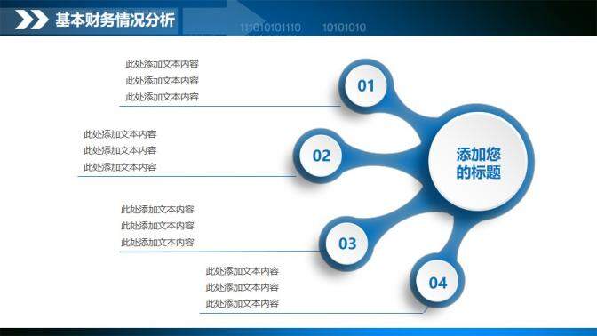 財務管理藍色商務財務數據統(tǒng)計分析總結匯報PPT模板