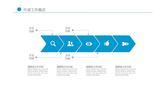 藍色簡約讀書分享PPT模板