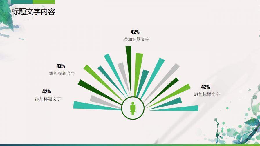 绿色清新文艺风工作计划总结工作汇报动态ppt模板