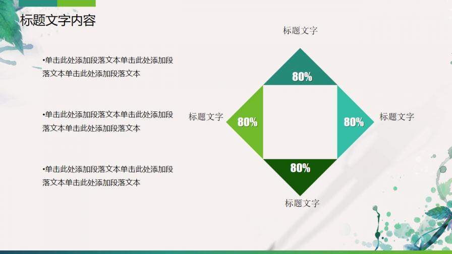 綠色清新文藝風工作計劃總結工作匯報動態(tài)ppt模板