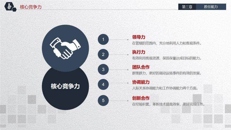 大氣崗位競聘述職PPT模板