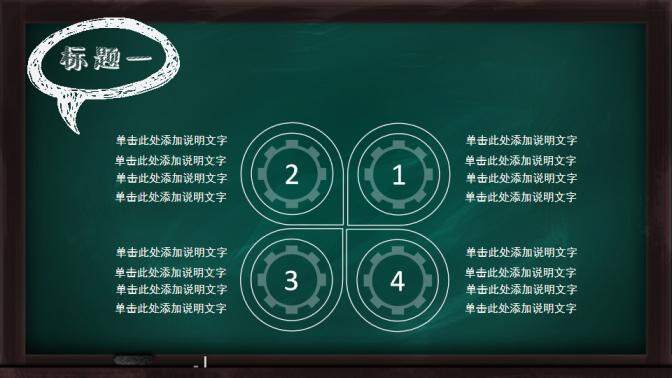 绿色黑板粉笔校园风教育培训工作报告PPT模板