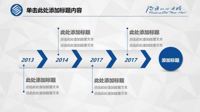 中国移动公司计划总结会议报告PPT模板