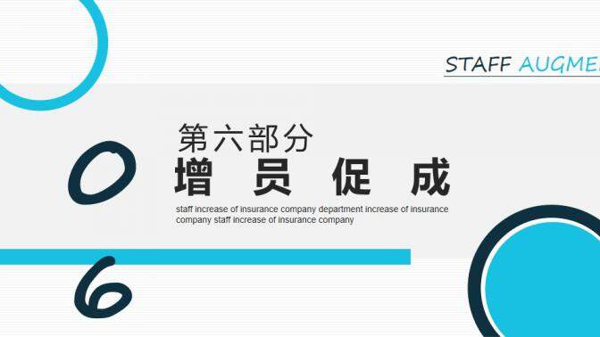 保險部門員工增員動態(tài)PPT