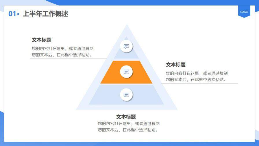 藍色簡約風人力資源工作匯報計劃PPT模板