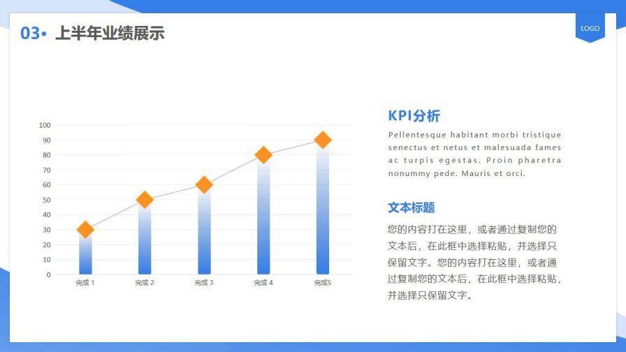 藍色簡約風人力資源工作匯報計劃PPT模板