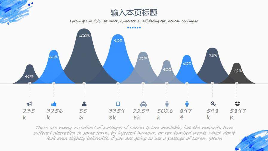 簡約商務(wù)藍(lán)工作總結(jié)報(bào)告ppt模板