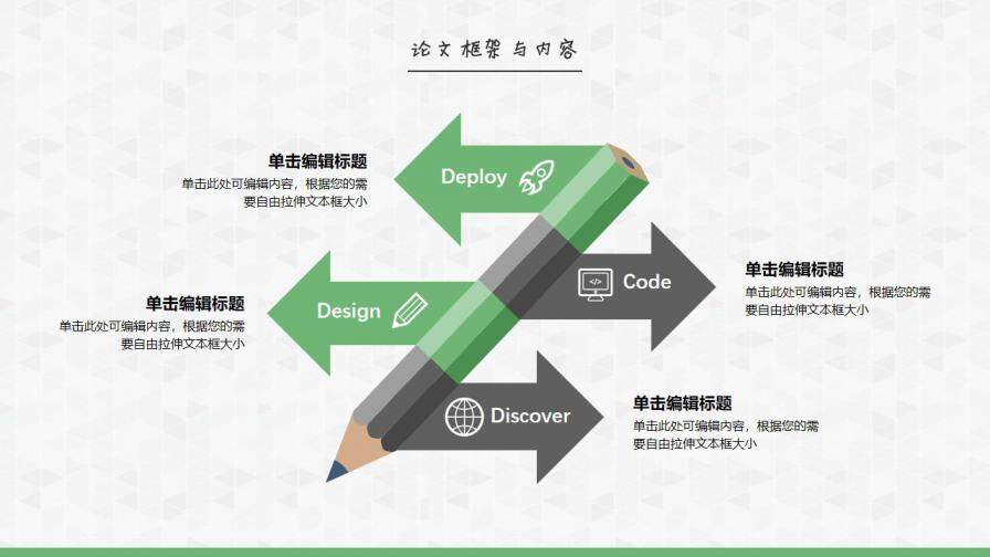 毕业论文答辩小清新精美通用PPT模板