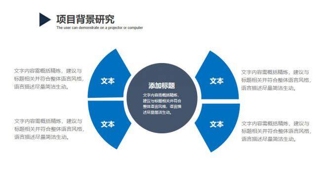 蓝色大气创业融资商业计划书PPT模板