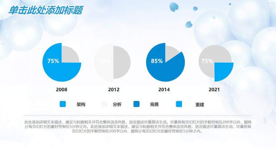 藍(lán)色氣球商務(wù)工作匯報(bào)PPT模板