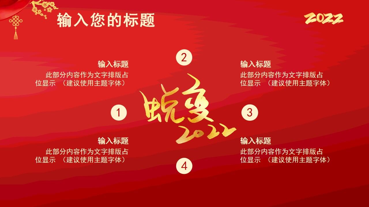 紅色喜慶2022新征程再出發(fā)年會盛典通用PPT模板