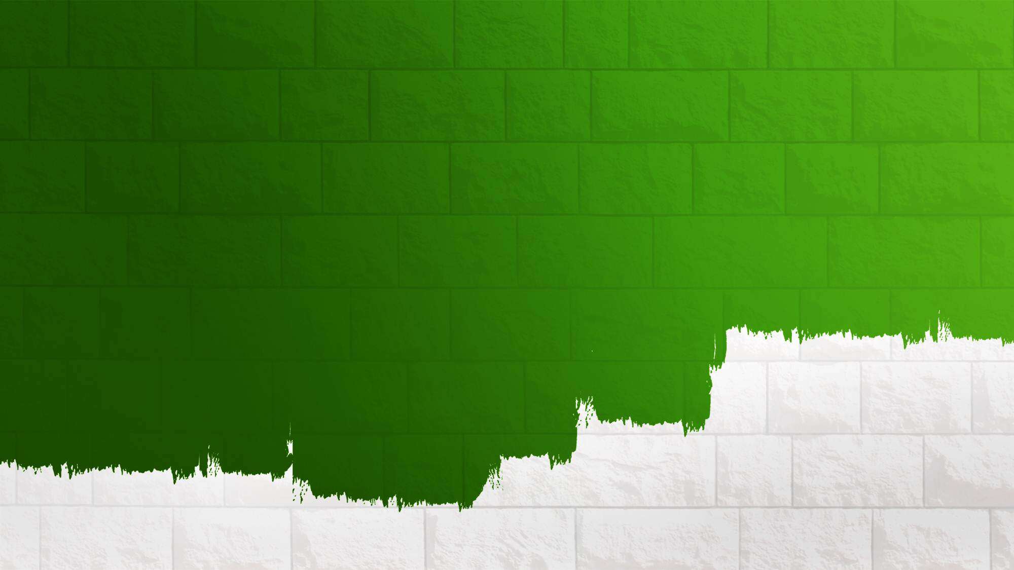 绿白相间的墙壁PPT背景图片