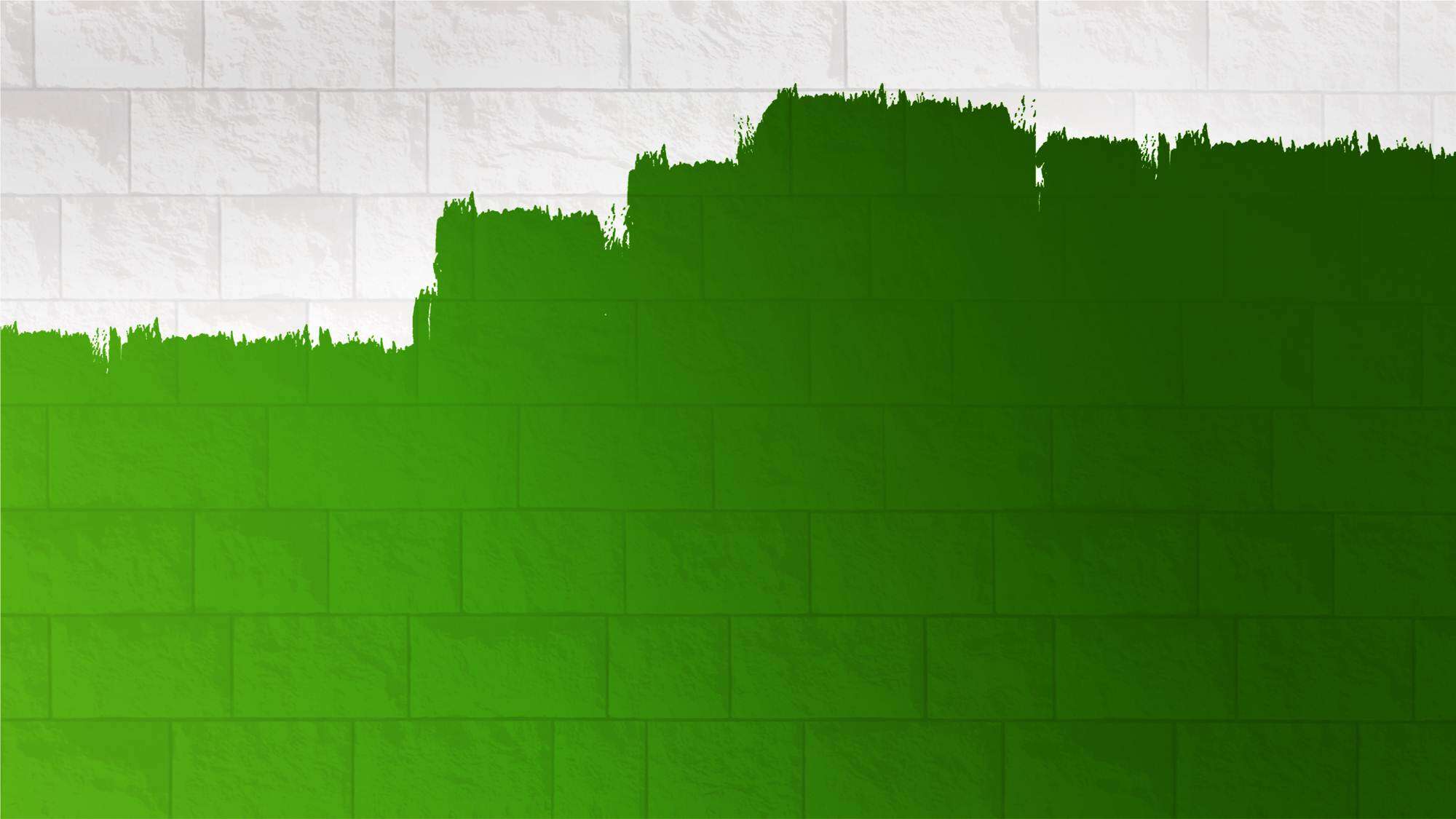 绿白相间的墙壁PPT背景图片