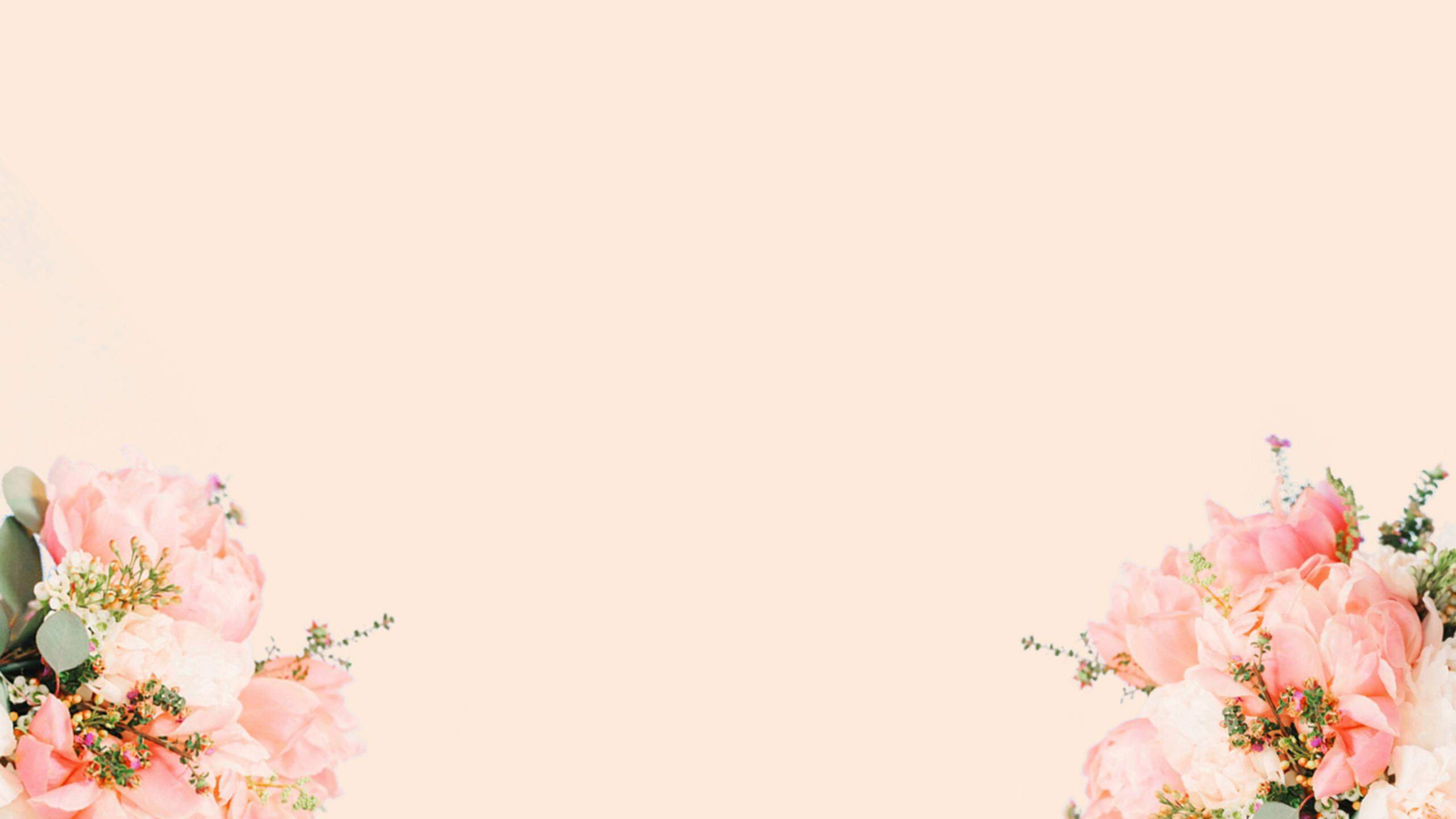 粉色鲜花植物PPT背景图片