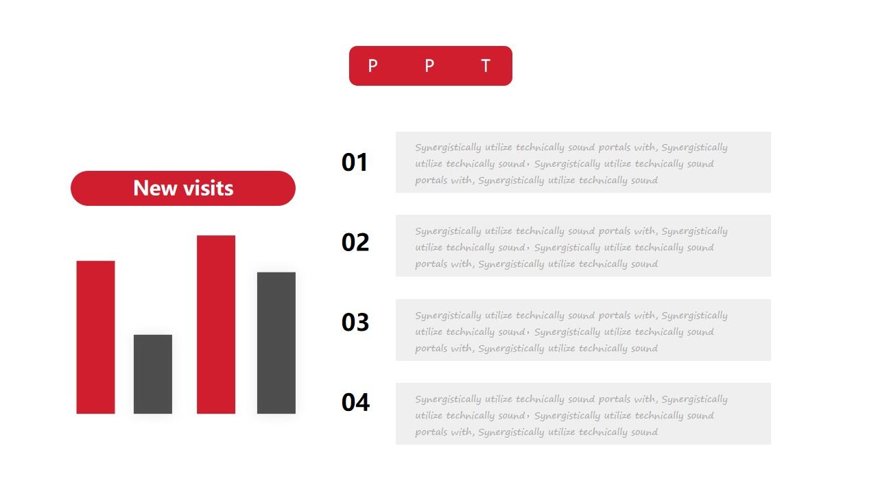 红色市场数据分析财务报告PPT模板