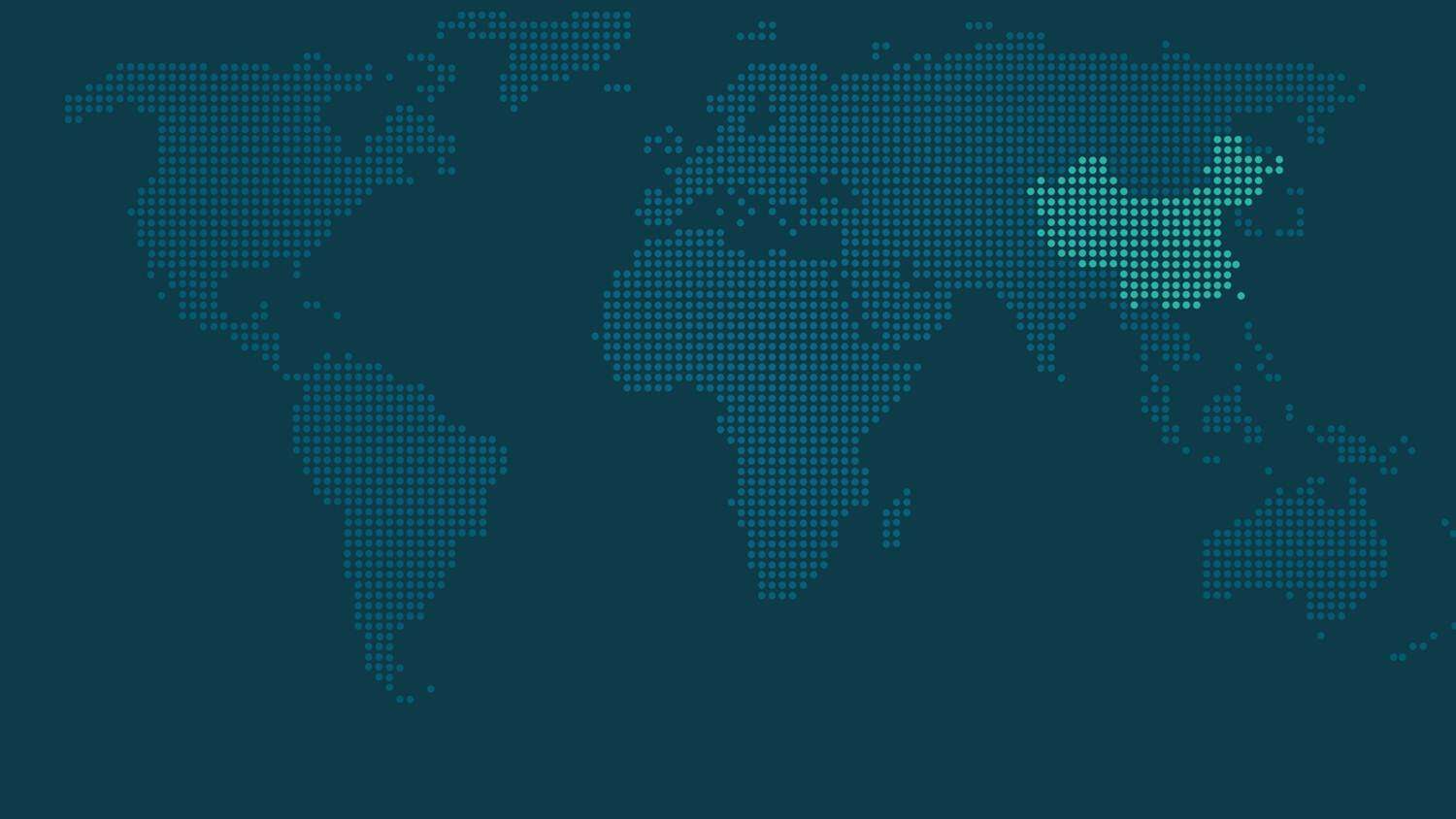 两张蓝色世界地图点阵图PPT背景图片