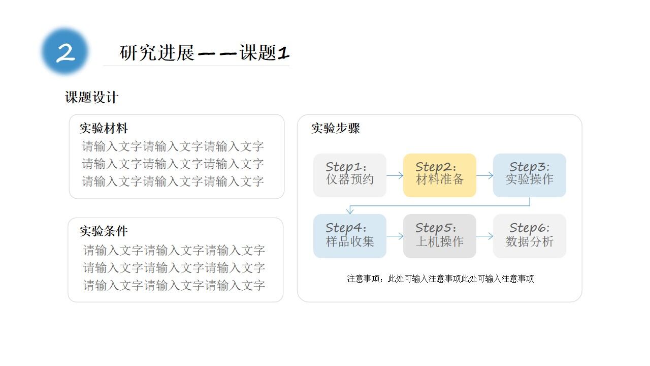 紅黃藍簡約幾何風科研成果年終匯報ppt模板