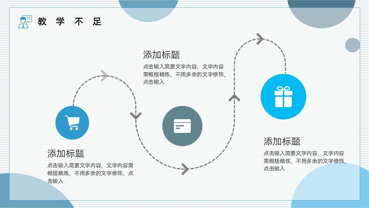 藍色簡潔清新卡通風格教學(xué)評價說課PPT模板