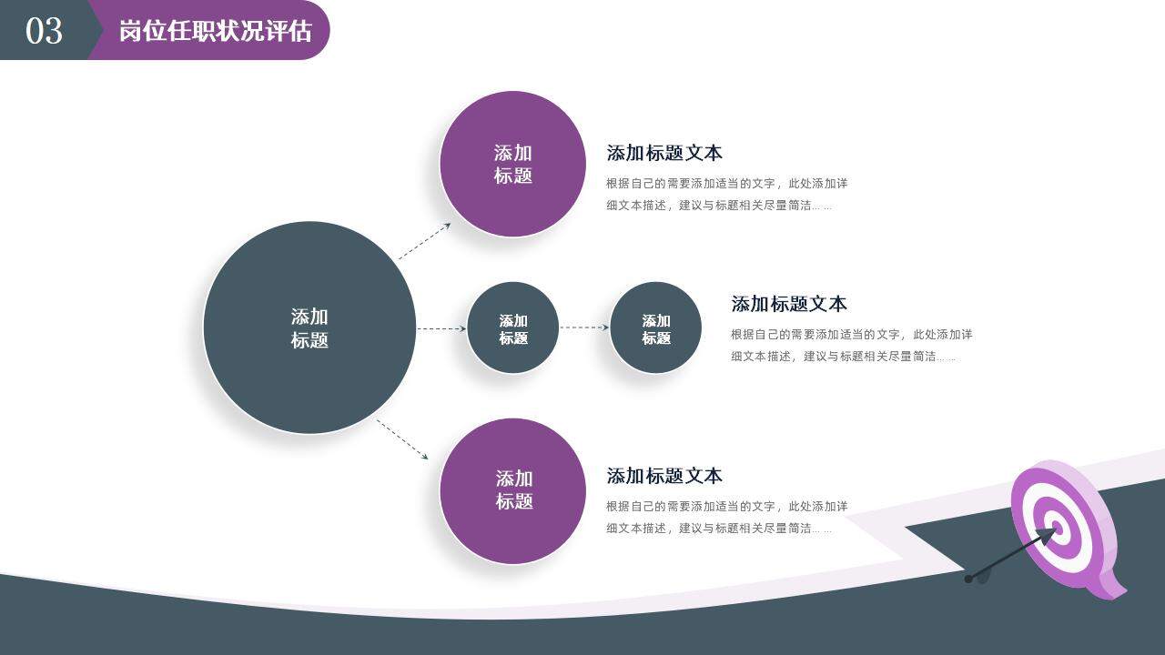 紫色插畫風簡潔崗位晉升述職報告工作匯報PPT模板