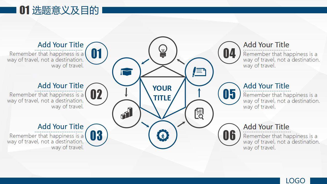 藍(lán)色簡約論文答辯開題報告PPT模板