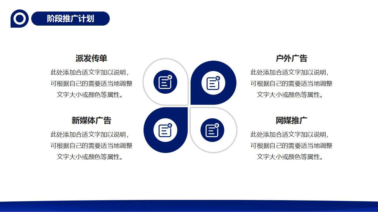 蓝色简约项目营销策划PPT模板