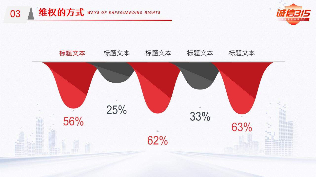 誠信315消費(fèi)者權(quán)益日打假公益宣傳ppt模板