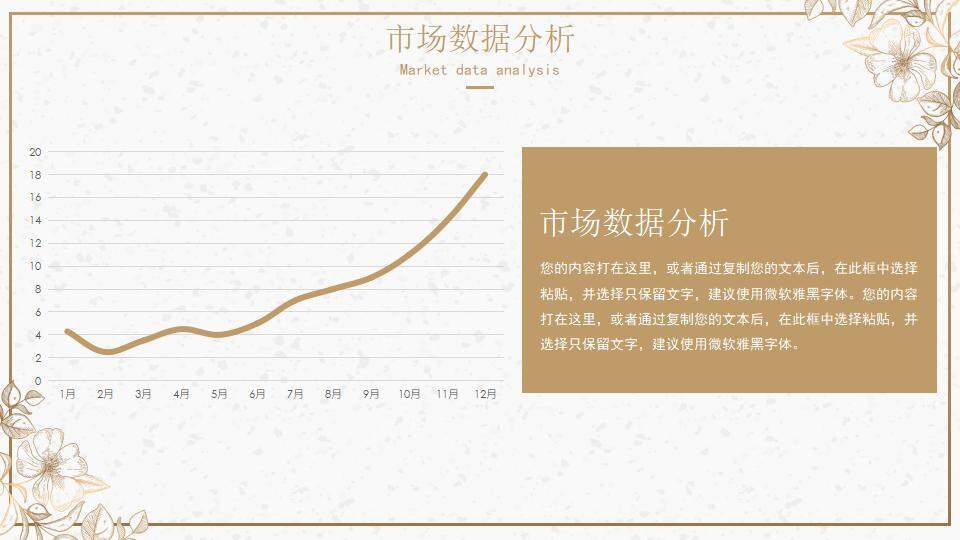 小清新金黃色漸變文藝復(fù)古年終總結(jié)PPT模板