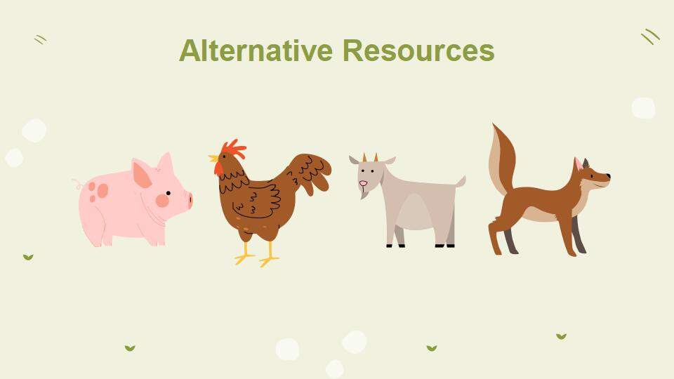 浅绿色插画风护眼农业畜牧业养殖业产品介绍PPT模板
